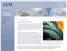 Tablet Screenshot of aim-ir.com